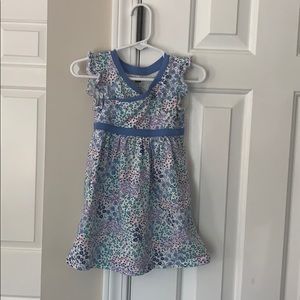 3t Tea short ruffle sleeve colored dress